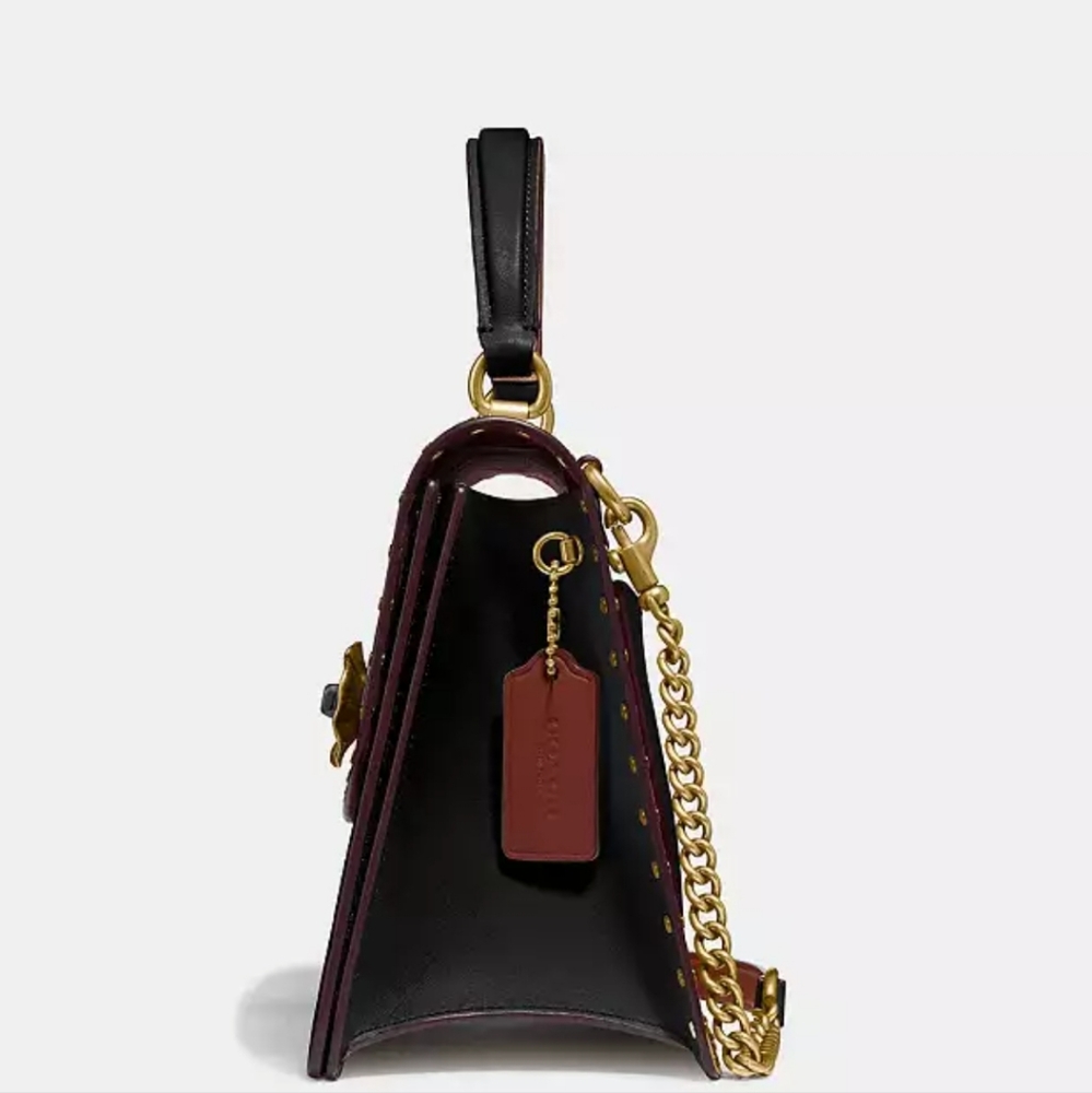 Coach Parker Top Handle In Signature Canvas With … - image 6